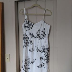 Black and white J. crew dress